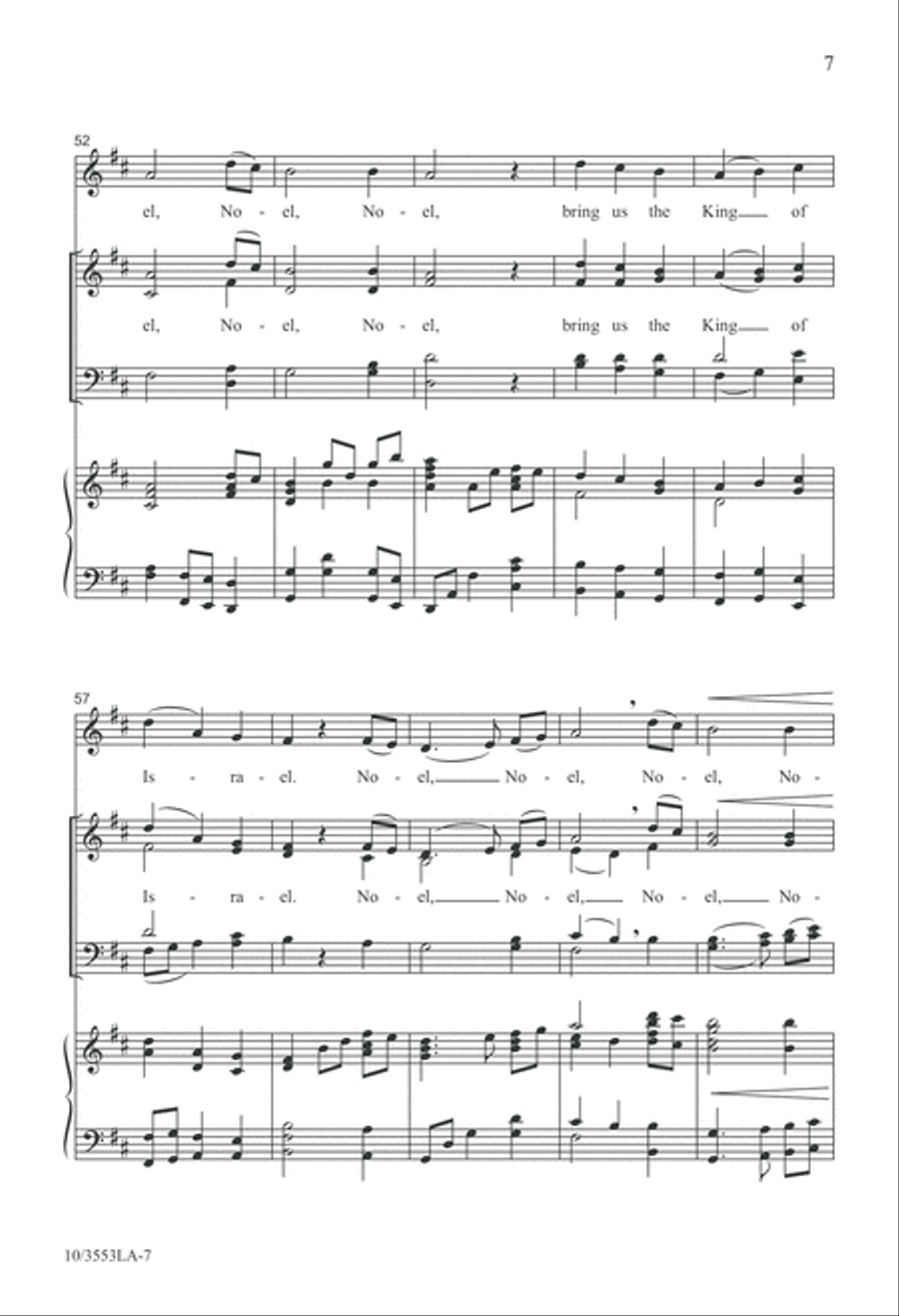 How Many Noels? 4-Part scores gallery preview page 7