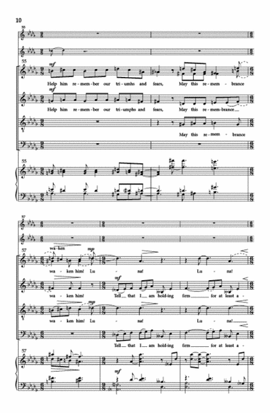Song to the Moon (SATB divisi) image number null