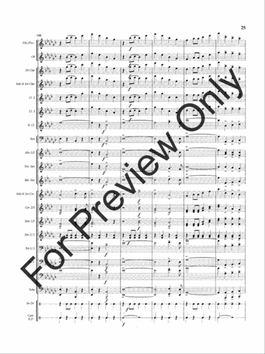 Slavic Farewell Concert Band scores gallery preview page 28