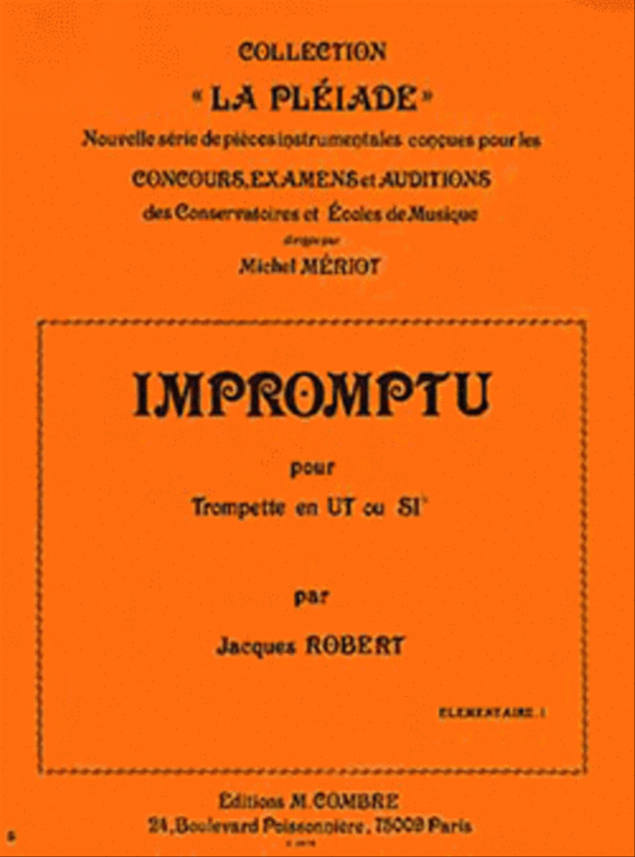 Impromptu Trumpet Solo scores gallery preview page 1