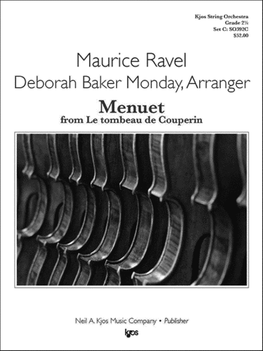 Menuet from Le tombeau de Couperin - Score