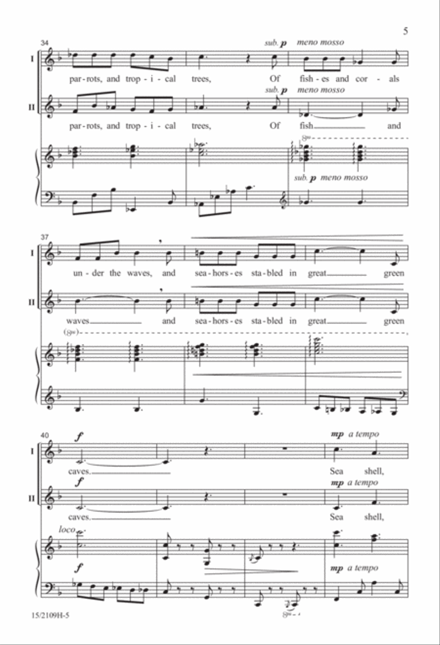 Songs from the Shore Songs from the Shore 2-Part scores gallery preview page 5