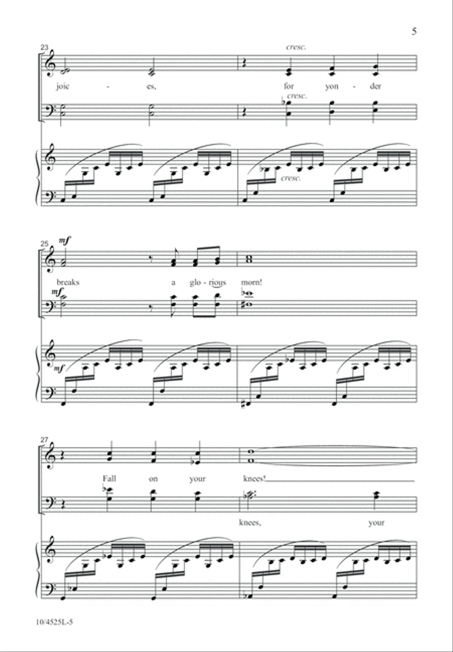 O Night Divine 4-Part scores gallery preview page 6