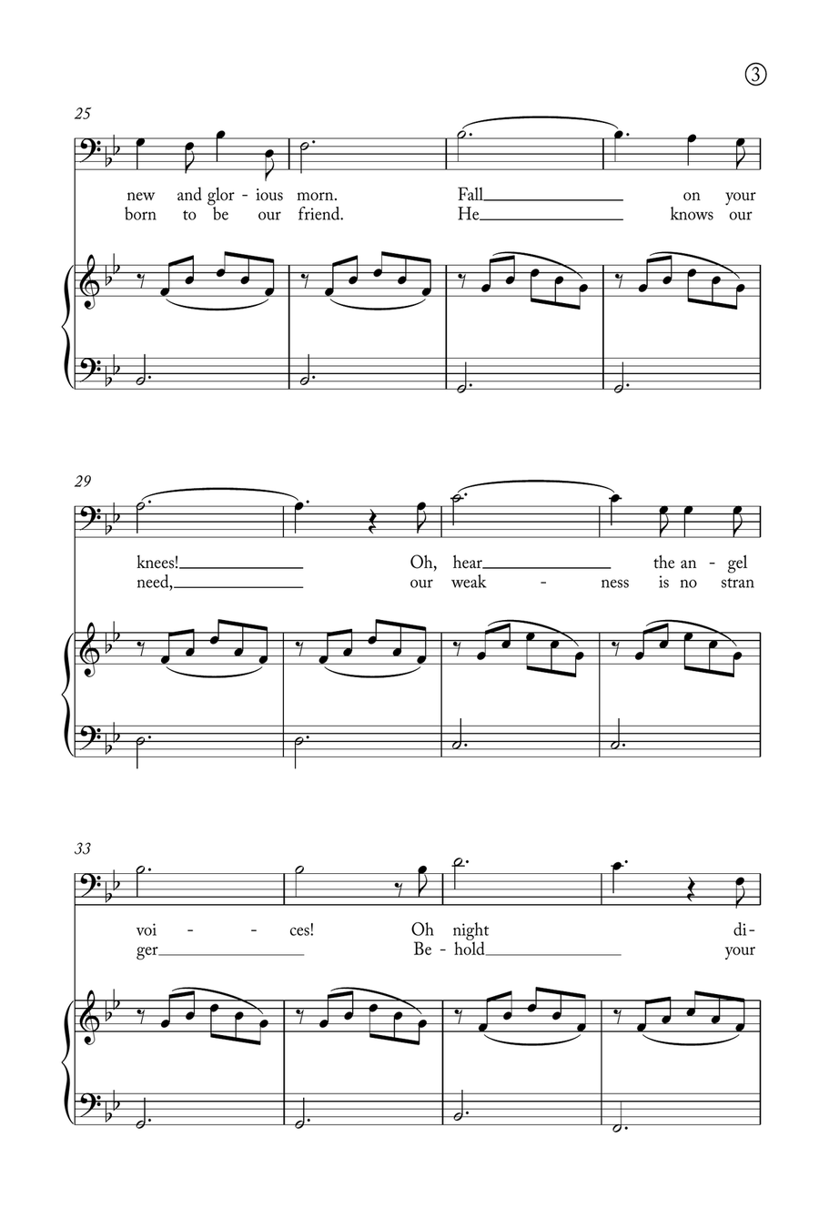 Oh Holy night Voice scores gallery preview page 3