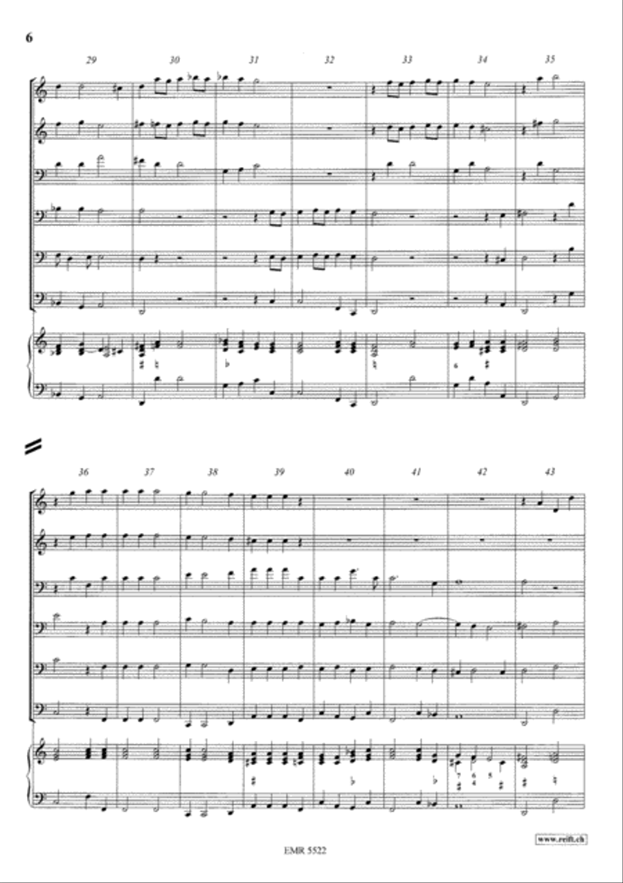 Sonata a 6 Sonata a 6 Brass Ensemble scores gallery preview page 5