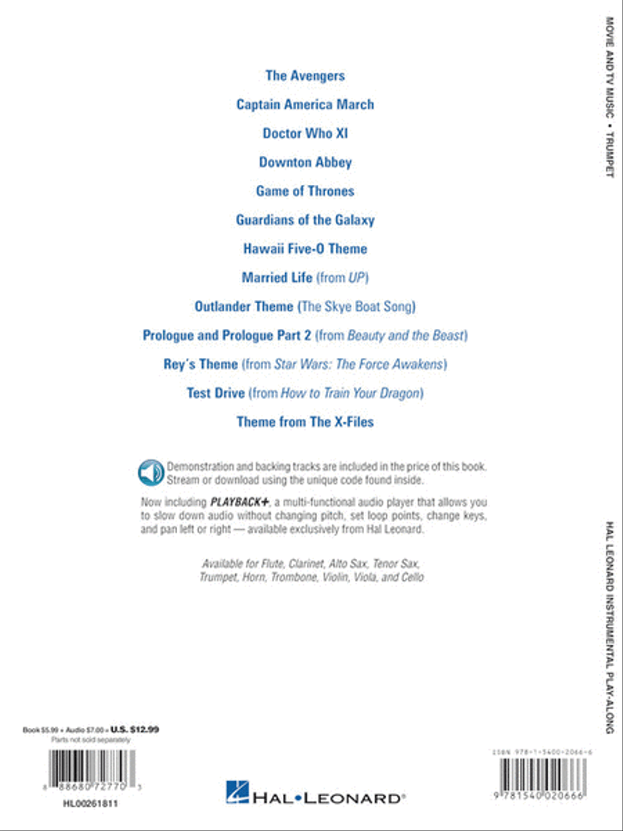 Movie and TV Music for Trumpet Trumpet Solo scores gallery preview page 5