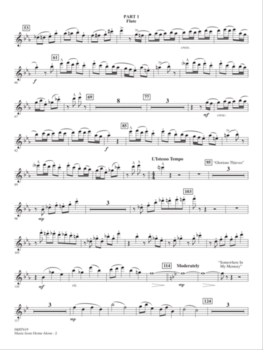 Music from Home Alone - Pt.1 - Flute Concert Band scores gallery preview page 2