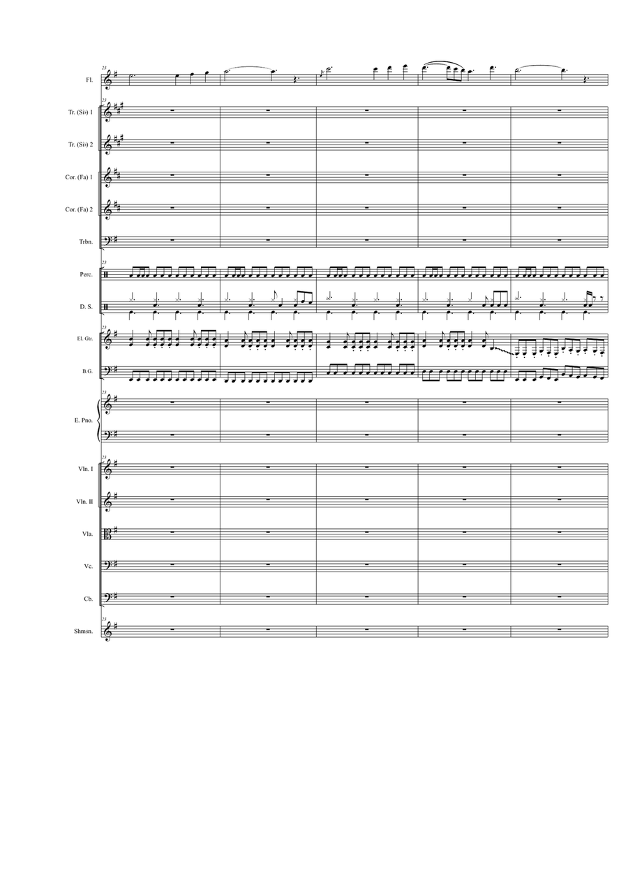 The Rising Fighting Spirit Full Orchestra scores gallery preview page 6
