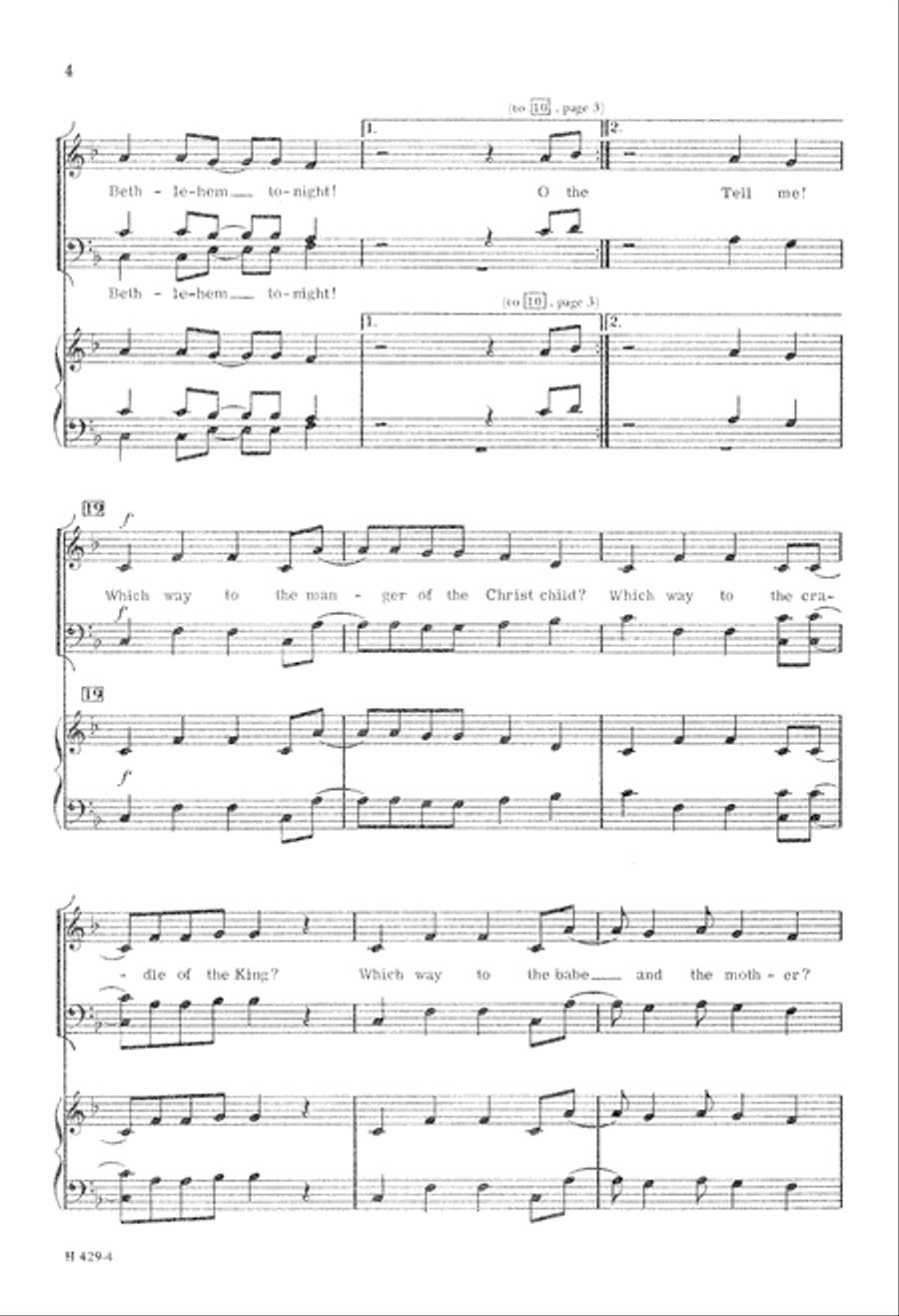 Calypso Clapping Carol 4-Part scores gallery preview page 5