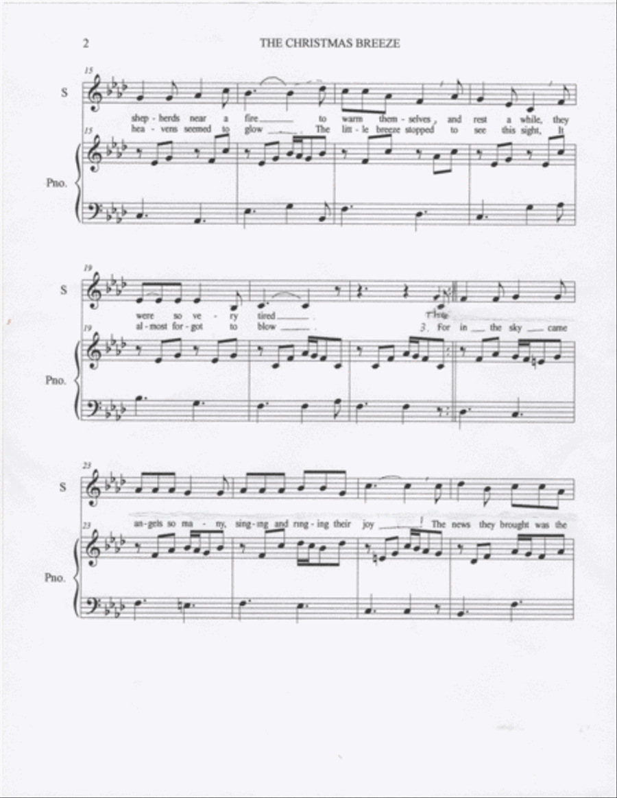 The Christmas Breeze Voice Solo scores gallery preview page 2