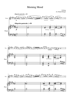 Morning Mood - E. Grieg - Violin & Piano