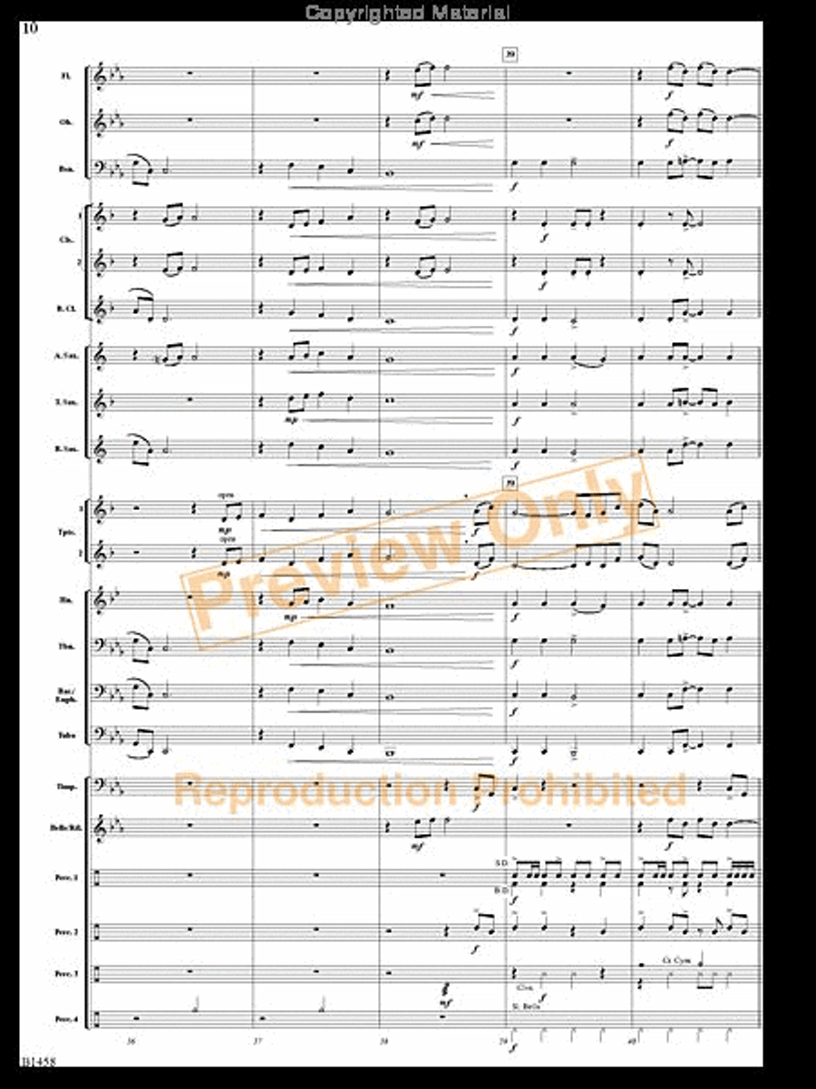 Stone Serpent Mound Concert Band scores gallery preview page 9