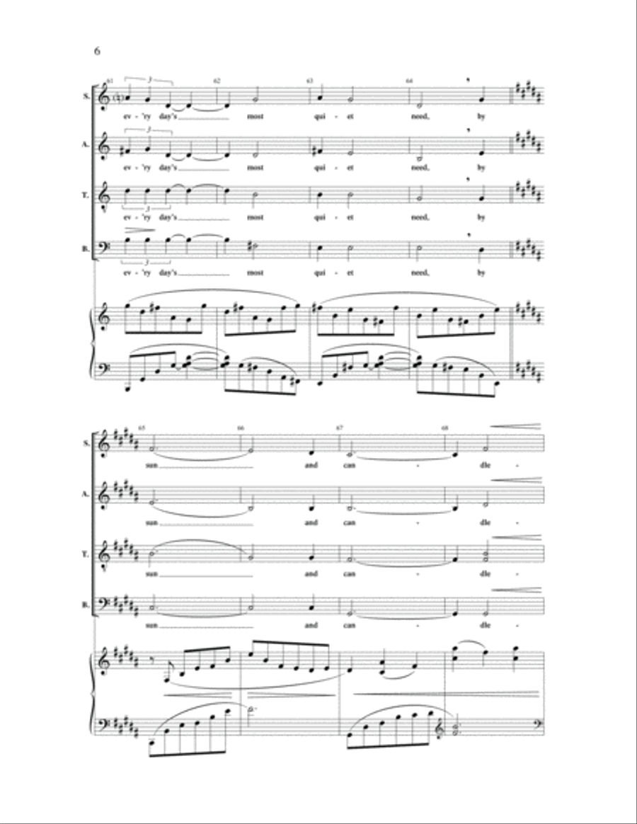 How Do I Love Thee? 4-Part scores gallery preview page 6