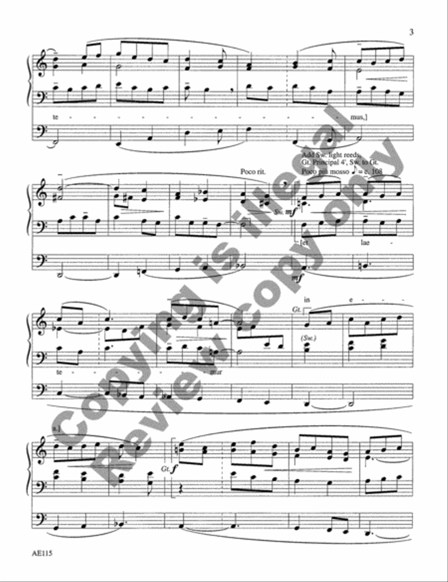 A Prelude for Easter Morning Organ scores gallery preview page 5