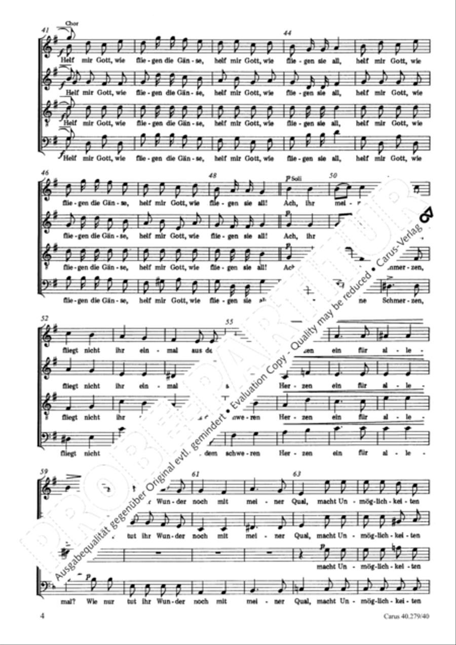 Romanze vom Gansebuben 4-Part scores gallery preview page 5