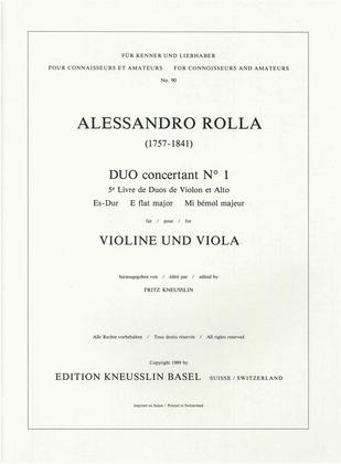 Duo concertant no. 1