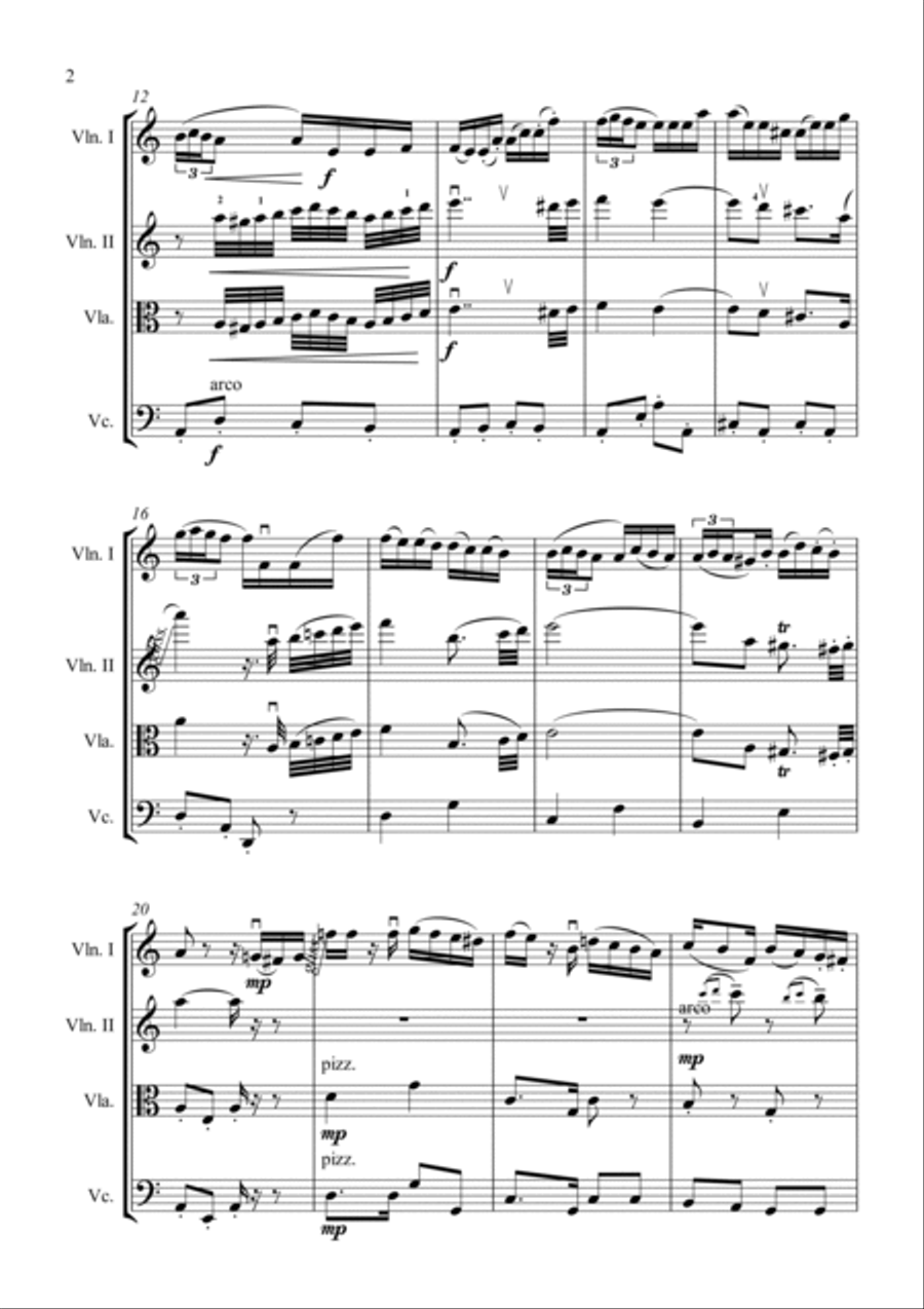El Choclo String Quartet scores gallery preview page 3