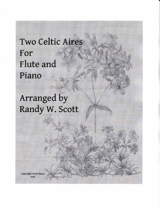 Book cover for Two Celtic Aires for Flute and Piano