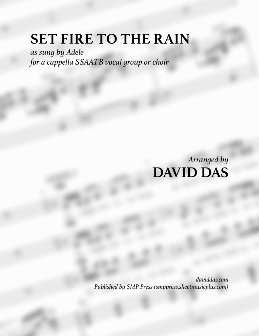 Set Fire To The Rain Divisi scores gallery preview page 1
