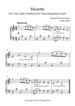 Bach, J.S. - Musette(With Note name)