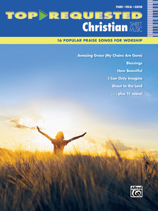 Book cover for Top-Requested Christian Sheet Music