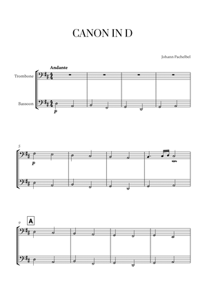 Johann Pachelbel - Canon in D (for Trombone and Bassoon)