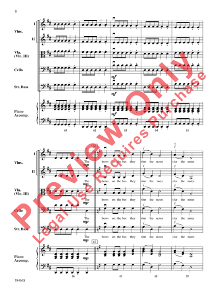 The Bows on the Bus String Orchestra scores gallery preview page 9