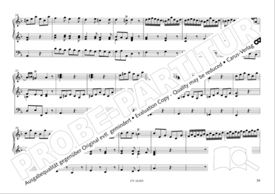 Das Husumer Orgelbuch von 1758 Organ Solo scores gallery preview page 40