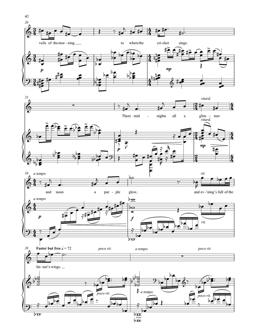 The Lake Isle Of Innisfree Voice scores gallery preview page 3