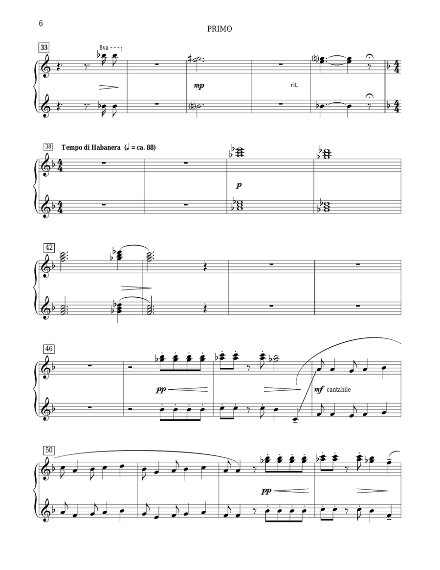Fiesta Mariachi Piano Duet scores gallery preview page 6