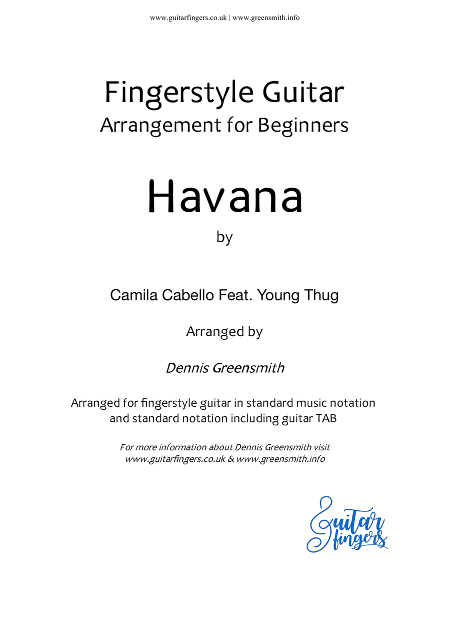 Havana Acoustic Guitar scores gallery preview page 1