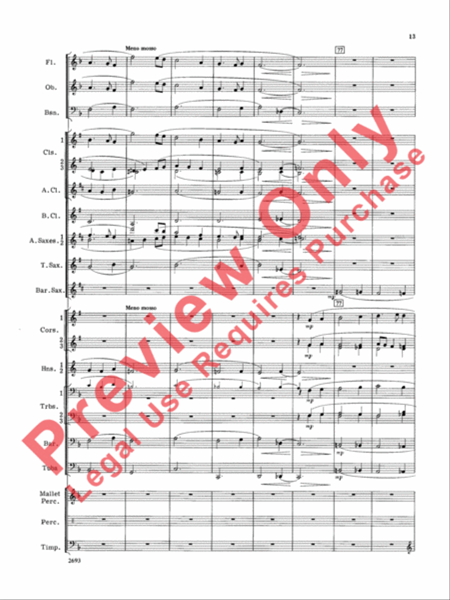 An Irish Interlude Concert Band scores gallery preview page 14