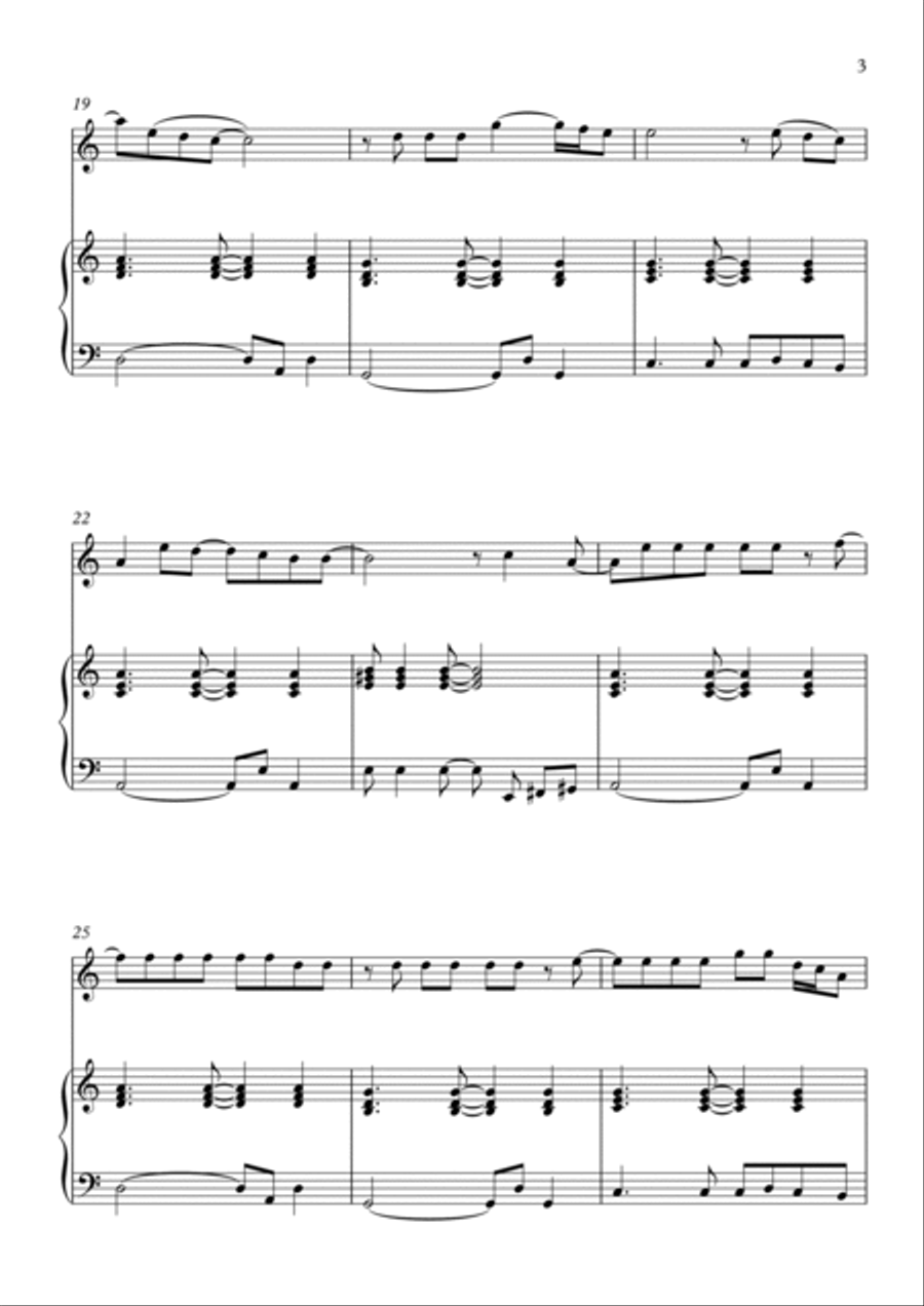 Flowers Piano scores gallery preview page 3