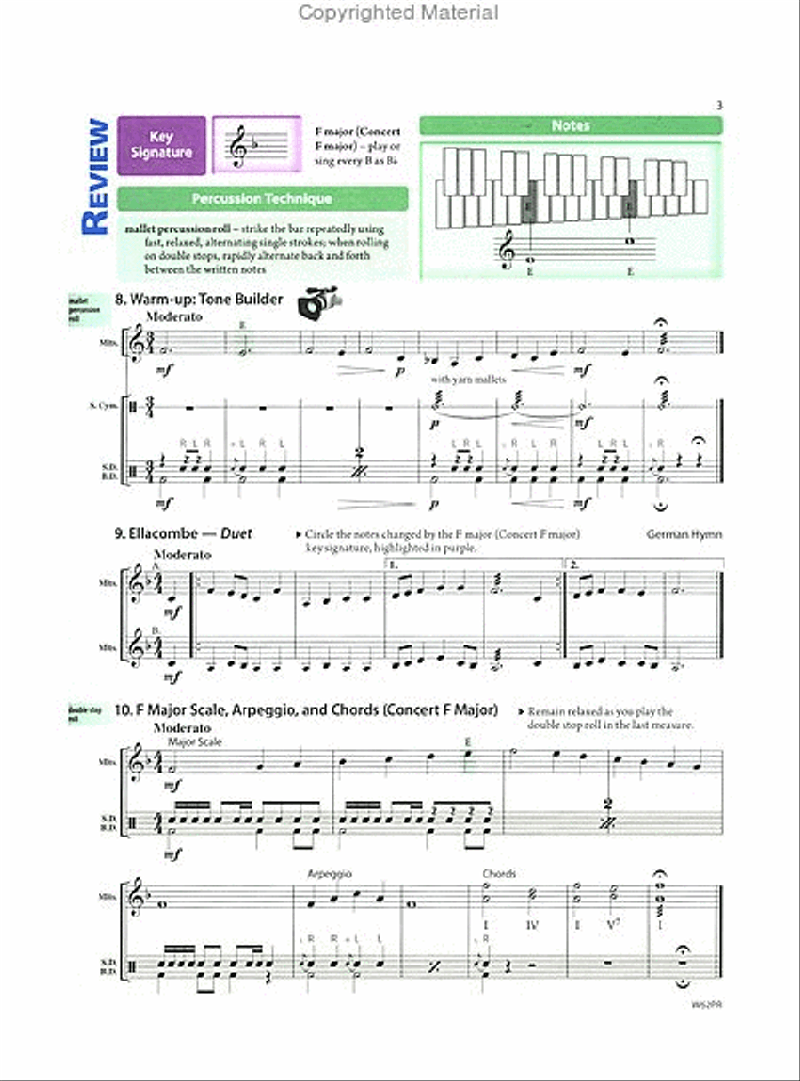 Tradition of Excellence Book 2 - Percussion Concert Band Methods scores gallery preview page 5