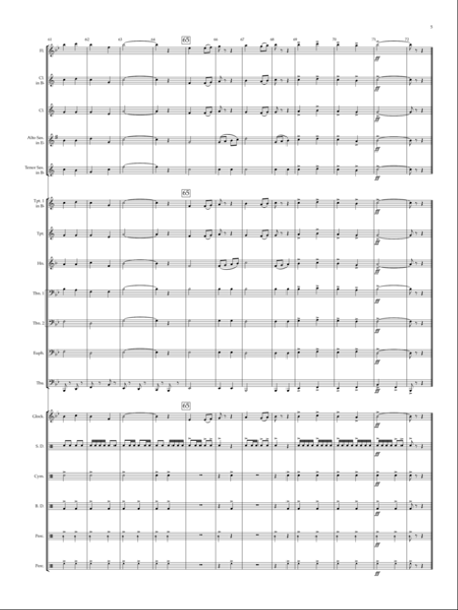 Victory March Concert Band scores gallery preview page 5