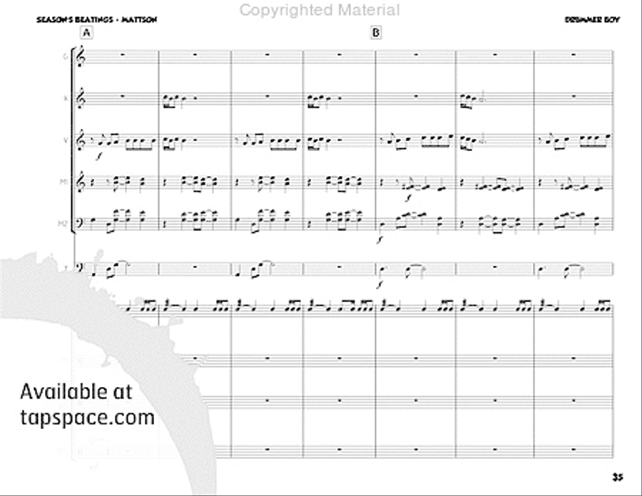 Season's Beatings Percussion Ensemble scores gallery preview page 51