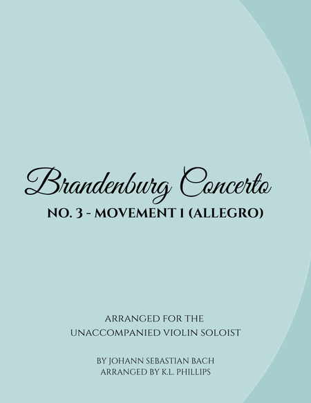 Brandenburg Concerto No. 3, Mvt. 1 (Allegro) - Unaccompanied Violin Solo image number null