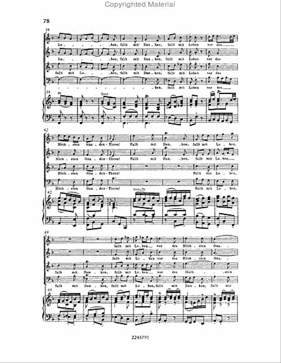 Christmas Oratorio, BWV 248 Choir scores gallery preview page 77