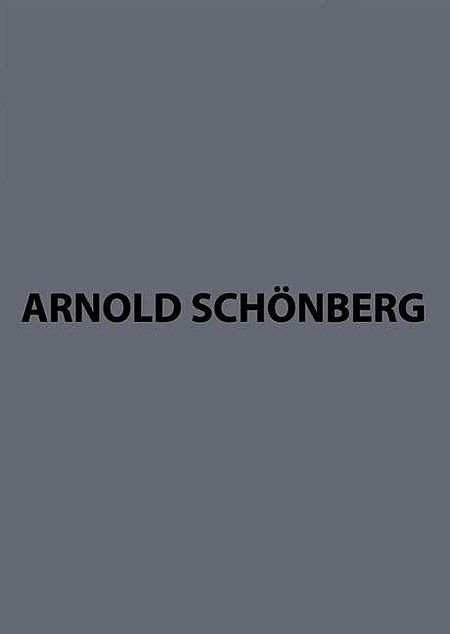 Arnold Schonberg Complete Works Series B Volume 6/2 Ii Die Gluckliche Hand