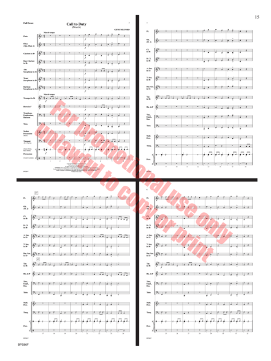 Ethos Concert Band scores gallery preview page 16