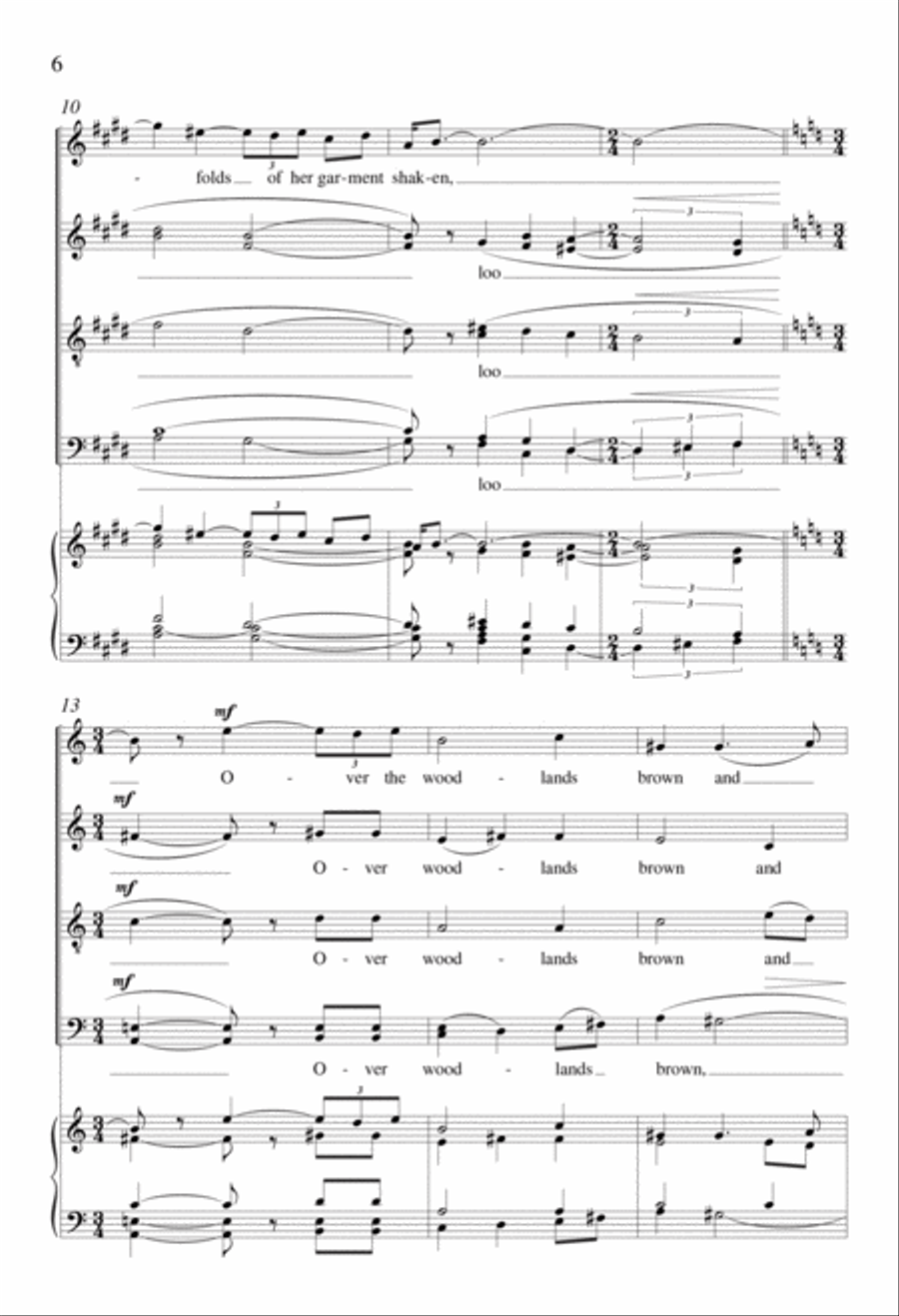 Snow-flakes Divisi scores gallery preview page 5