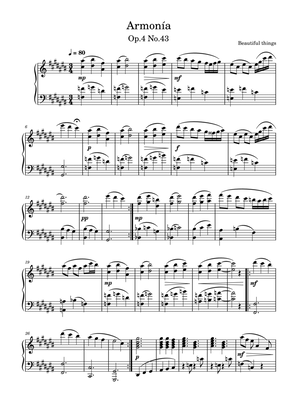 Armonía-Beautiful things Op.4 No.43