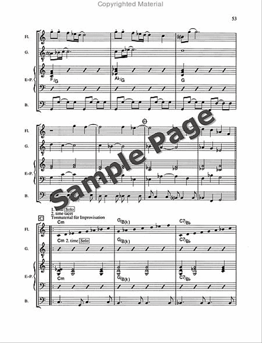 Keyboard On Stage Piano/cassette Piano scores gallery preview page 54