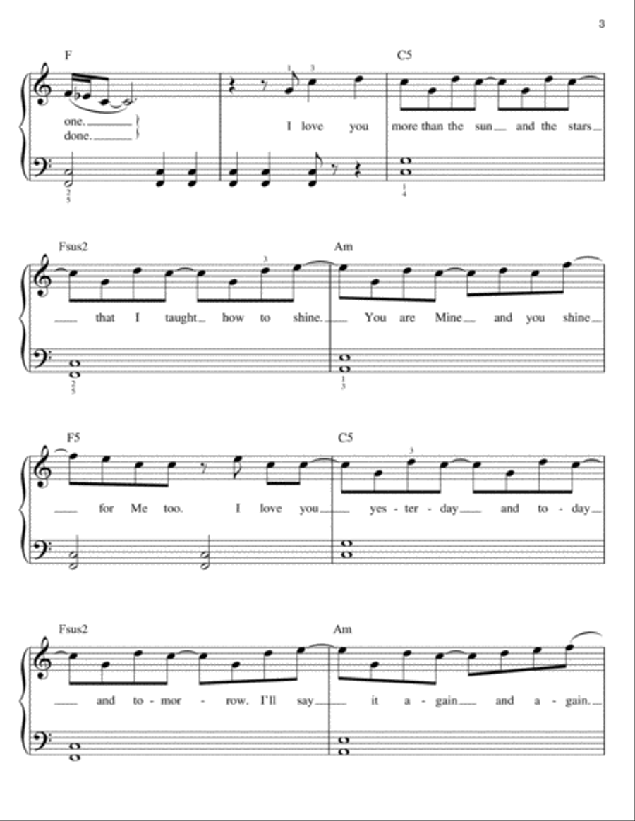 More Easy Piano scores gallery preview page 3