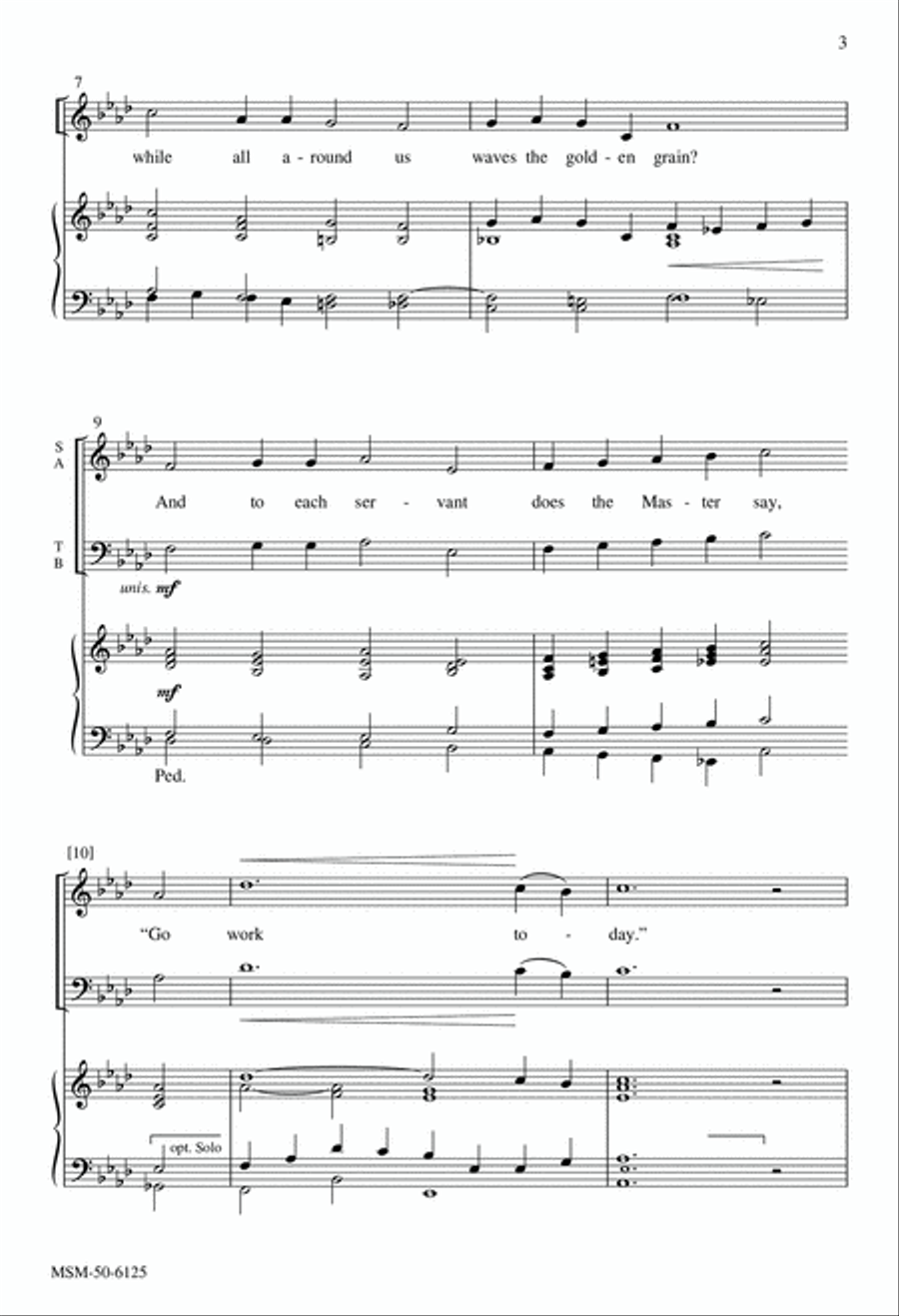 Come, Labor On 4-Part scores gallery preview page 3