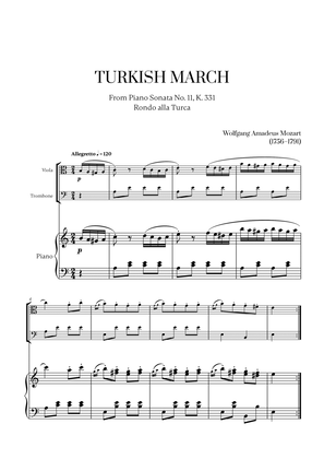 W. A. Mozart - Turkish March (Alla Turca) for Viola, Trombone and Piano
