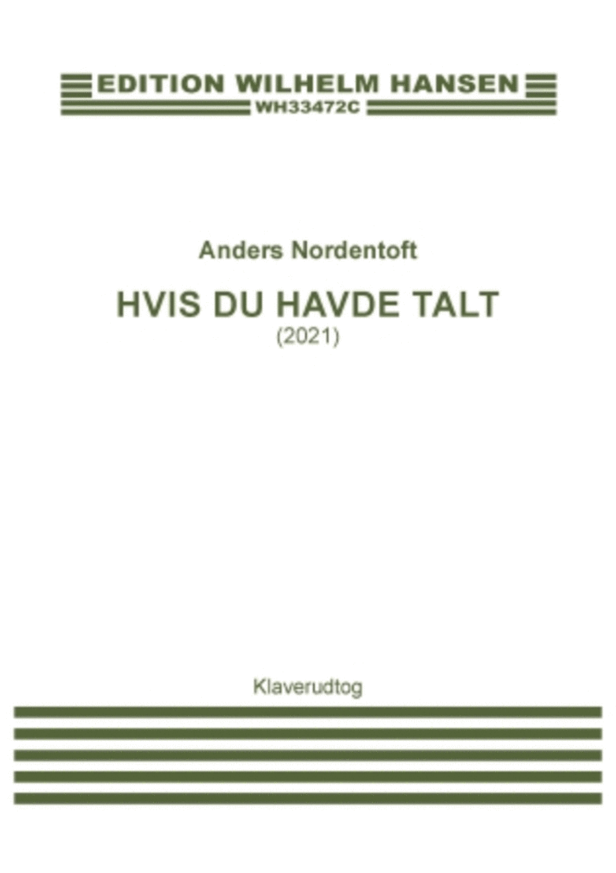Hvis Du Havde Talt Mixed Choir scores gallery preview page 1