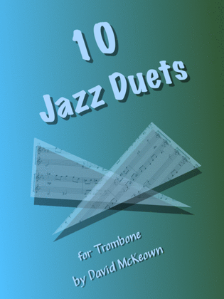 Book cover for 10 Jazz Duets for Trombone