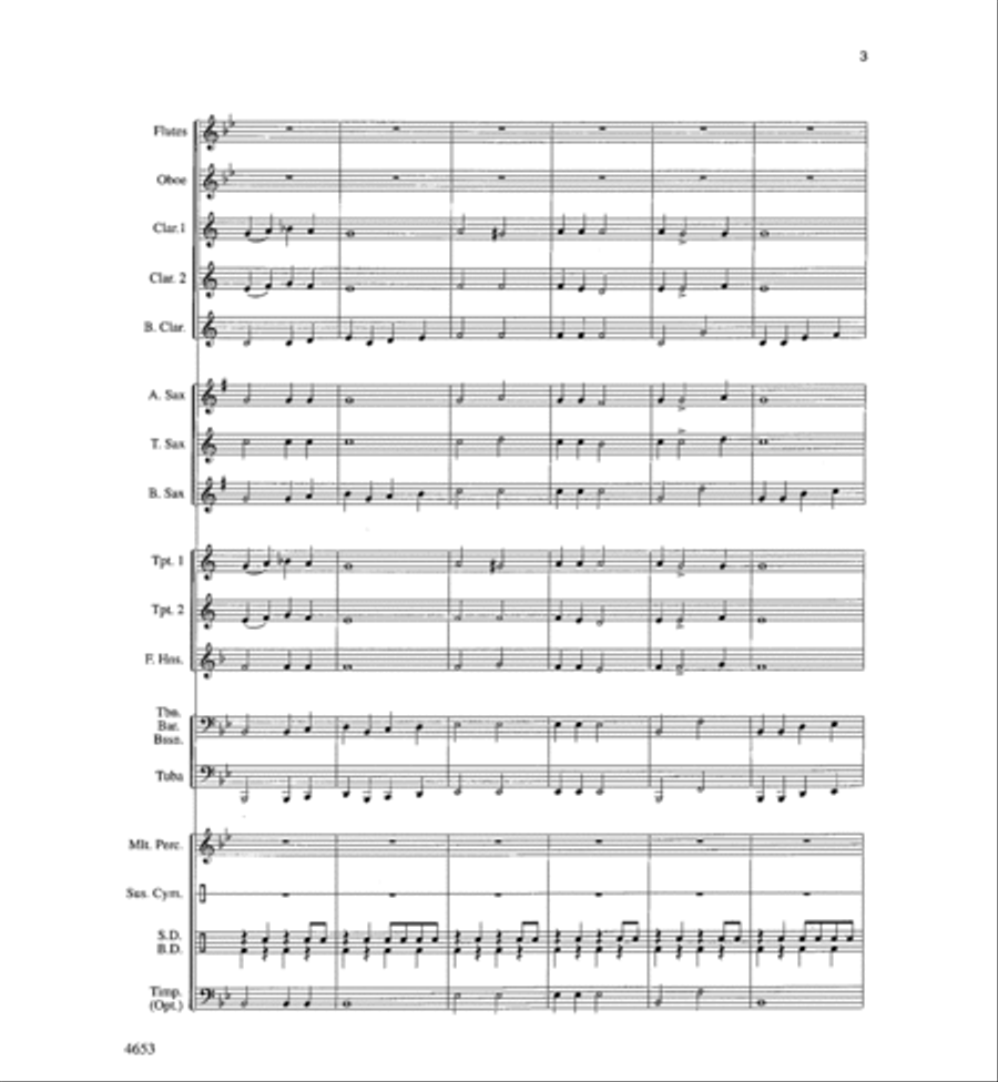 Boomerang Blues Boomerang Blues Concert Band scores gallery preview page 3