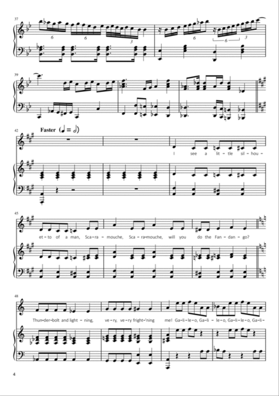 Bohemian Rhapsody A Cappella scores gallery preview page 4